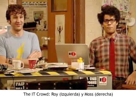 Roy y Moss, de la serie The IT Crowd