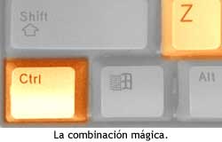 Ctrl + Z, la combinación mágica