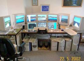 Flight Simulator en 13 monitores