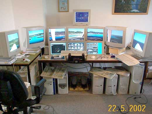 Flight Simulator - 11 monitores
