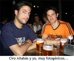 Ciro Altabás y yo, con una cara...