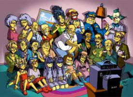 Los Simpson y Futurama en versión Anime