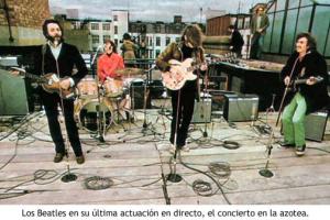 El concierto en la azotea de los Beatles