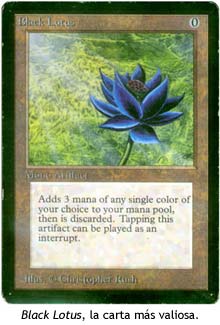 Black Lotus, la carta más valiosa de Magic The Gathering