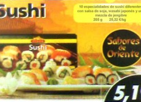 Sushi en el LIDL