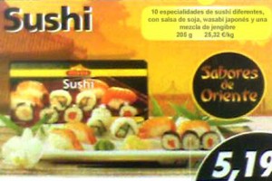 Sushi en el LIDL