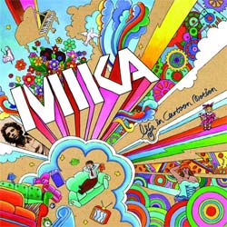 Carátula del album de Mika Life in Cartoon Motion