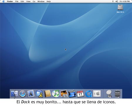 Mac OS X 10.4 Tiger - Dock