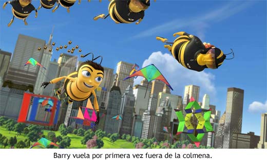 Bee Movie - Barry vuela fuera de la colmena