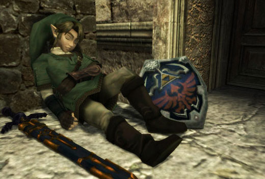 Nuevo Zelda para Wii - Link descansando