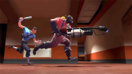 Team Fortress 2 - Scout y Pyro