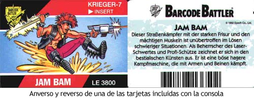 Barcode Battler - Tarjeta