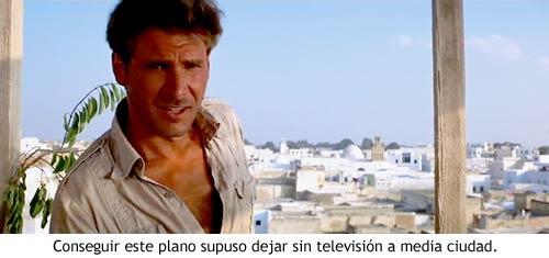Indiana Jones en Busca del Arca Perdida - Las azoteas de El Cairo sin antenas de televisión