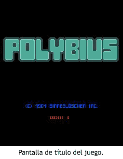 Polybius - Pantalla de título
