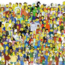 Póster - Personajes de Los Simpson