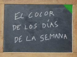 El color de los días de la semana