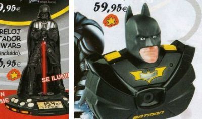 Catálogo de juguetes - Despertador de Vader y Cámara Batman