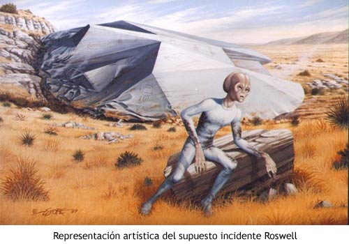 Incidente Roswell - Ilustración artística