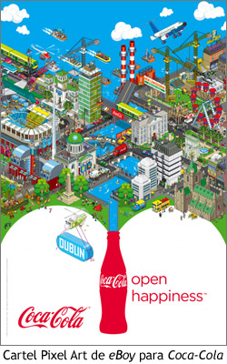 Pixel Art - eBoy para Coca-Cola