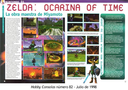 Zelda Ocarina of Time - Hobby Consolas número 82