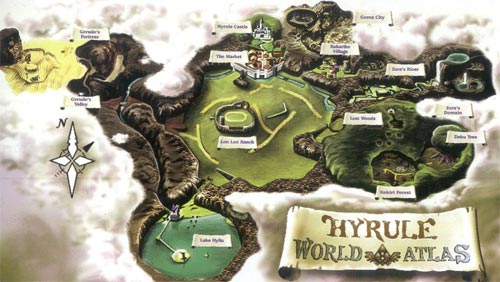Zelda Ocarina of Time - Atlas de Hyrule