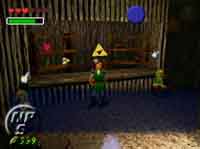 Zelda Ocarina of Time - La Trifuerza en la Tienda Kokiri