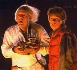 Regreso al Futuro - Doc y Marty asombrados