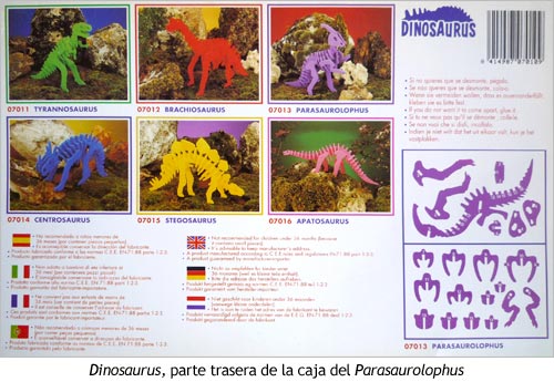 Dinosaurus Gomaespuma - Caja