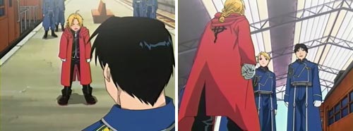 FullMetal Alchemist - Edward habla con Roy Mustang