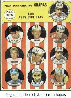 Ciclismo con chapas - Pegatinas Ciclismo con chapas - Pegatinas