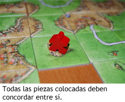 Carcassonne - Colocando piezas