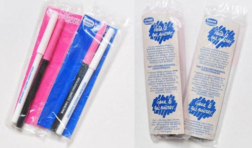 Los regalos promocionales de Danone - Rotuladores mágicos