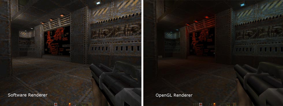 Quake II Software vs OpenGL