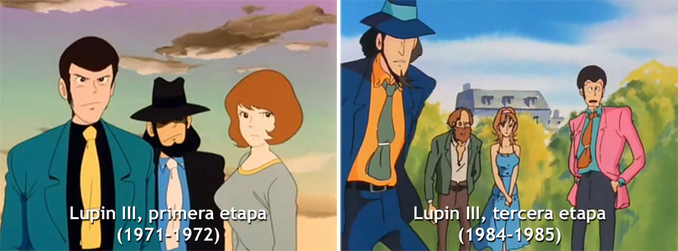 Lupin III - Etapas